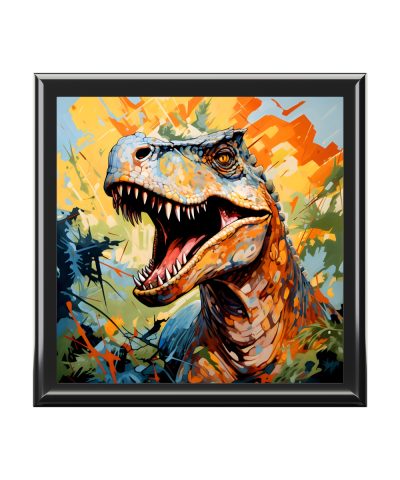 Pop Art Tyrannosaurus Rex (T-Rex) Art Print Gift and Jewelry Box