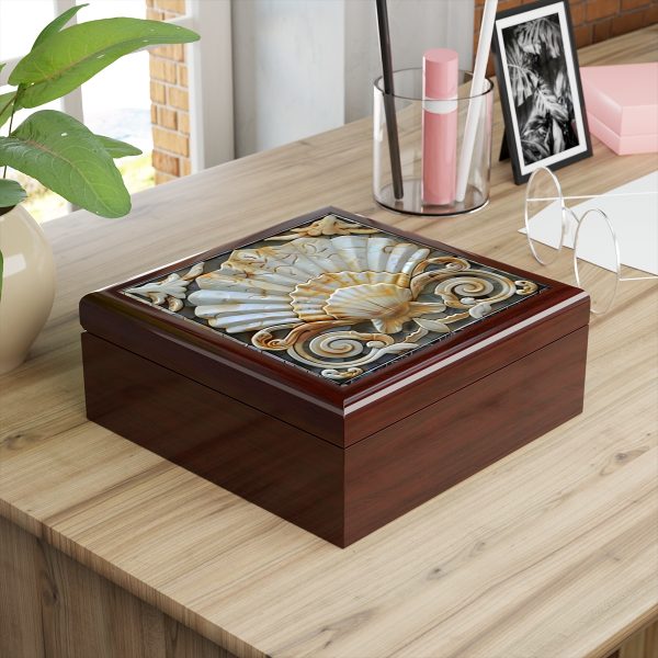 Art Deco Seashell Keepsake Box